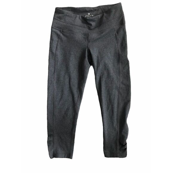ATHLETA Balance Legging Capri Pants Womens XS Yoga Athletic Running 964552 Gray - Picture 3 of 7